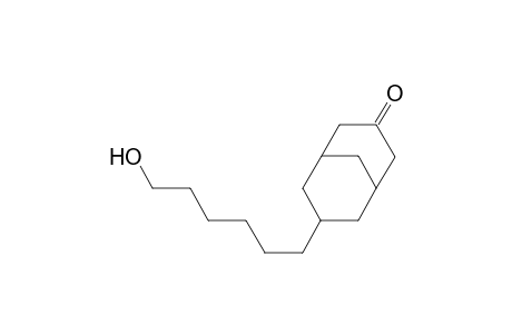 Bicyclo[3.3.1]nonan-3-one, 7-(6-hydroxyhexyl)-, exo-