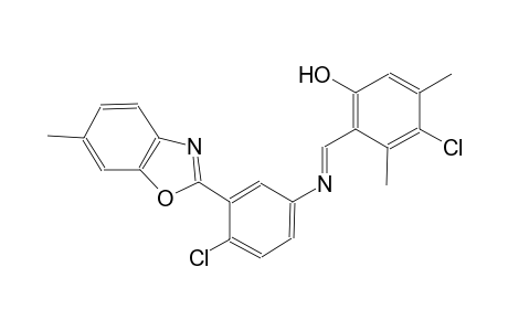 phenol, 4-chloro-2-[(E)-[[4-chloro-3-(6-methyl-2-benzoxazolyl)phenyl]imino]methyl]-3,5-dimethyl-
