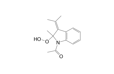 1-Acetyl-2-hydroperoxy-2-methyl-3-(1-methylethenylidene)indoline