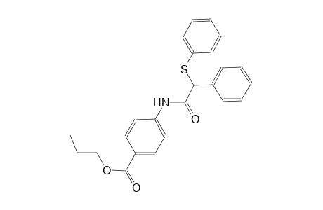 propyl 4-{[phenyl(phenylsulfanyl)acetyl]amino}benzoate