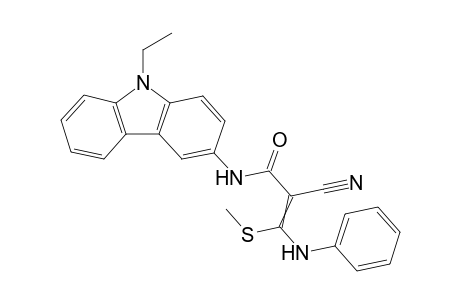 2-Cyano-N-(9-ethyl-9H-carbazol-3-yl)-3-(methylthio)-3-(phenylamino) acrylamide