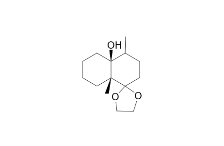 2,6-Dimethyl-5-oxobicyclo[4.4.0]decan-1-ol-Ethyleneglycol Acetal