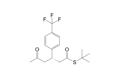(3S)-5-keto-3-[4-(trifluoromethyl)phenyl]hexanethioic acid S-tert-butyl ester