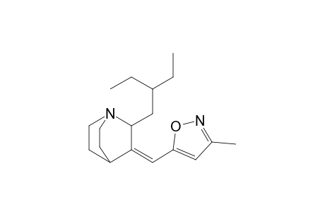 (Z)-(RS)-3-(3-Methylisoxazol-5-ylmethylene)-2-(2-ethylbutyl)-1-azabicyclo[2.2.2]octane