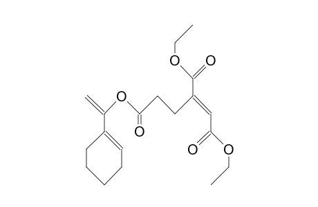 (Z)-1-Ethyl 6-(1-cyclohexen-1-yl-ethenyl) 3-carboethoxy-2-hexenedioate