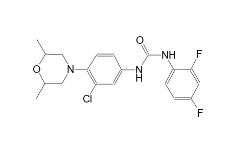 urea, N-[3-chloro-4-(2,6-dimethyl-4-morpholinyl)phenyl]-N'-(2,4-difluorophenyl)-