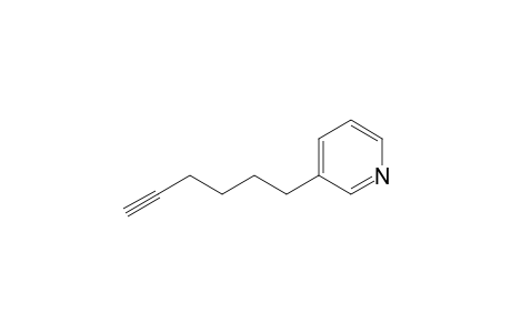 Pyridine, 3-(5-hexynyl)-