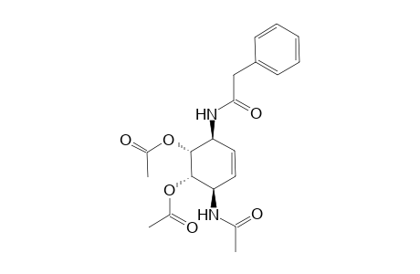 (1.alpha.,2.alpha.,3.beta.,6.beta.)-3-Phenylacetylamino-6-acetylaminocyclohex-4-ene-1,2-diol diacetate