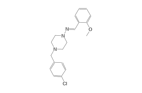 4-(4-chlorobenzyl)-N-[(E)-(2-methoxyphenyl)methylidene]-1-piperazinamine