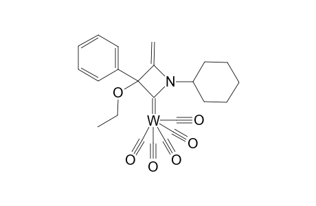 Pentacarbonyl-1-cyclohexyl-3-ethoxy-4-methylene-3-phenyl-2-azetidinylidene}tungstene(0)