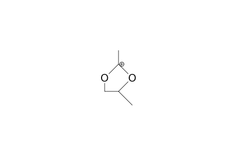 2,4-Dimethyl-1,3-dioxolan-2-ylium cation