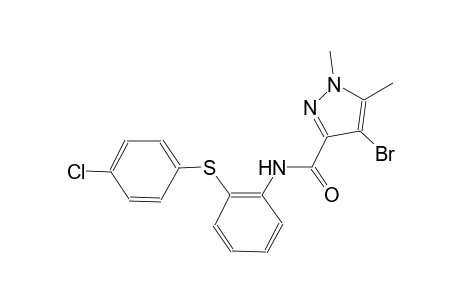 4-bromo-N-{2-[(4-chlorophenyl)sulfanyl]phenyl}-1,5-dimethyl-1H-pyrazole-3-carboxamide