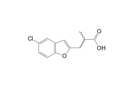 5-chloro-alpha-methyl-2-benzofuranacrylic acid