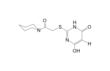 6-hydroxy-2-{[2-oxo-2-(1-piperidinyl)ethyl]sulfanyl}-4(3H)-pyrimidinone