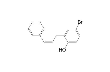 4-Bromanyl-2-[(Z)-3-phenylprop-2-enyl]phenol