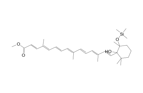 10'-Apo-.beta.,.psi.-carotenoic acid, 5,6-dihydro-6-hydroxy-5-[(trimethylsilyl)oxy]-, methyl ester, (5R,6R)-