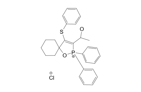 3-(1-HYDROXYETHYL)-2,2-DIPHENYL-4-PHENYLSULFENYL-1-OXA-2-PHOSPHONIA-SPIRO-[4.5]-DEC-3-ENE-CHLORIDE