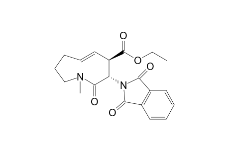 (3S,4R)-4-Ethoxycarbonyl-1-methyl-3-phthalimido-2(6H)-azoninone