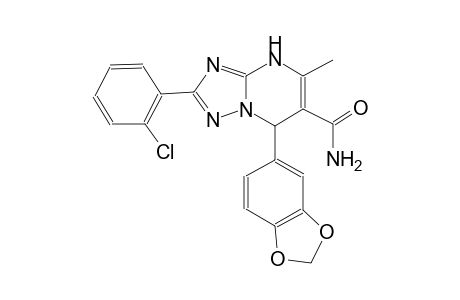 7-(1,3-benzodioxol-5-yl)-2-(2-chlorophenyl)-5-methyl-4,7-dihydro[1,2,4]triazolo[1,5-a]pyrimidine-6-carboxamide