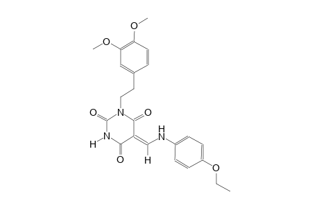 (5Z)-1-[2-(3,4-dimethoxyphenyl)ethyl]-5-[(4-ethoxyanilino)methylene]-2,4,6(1H,3H,5H)-pyrimidinetrione