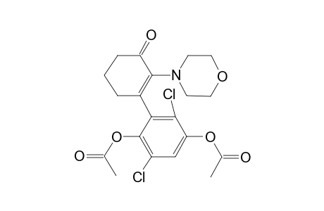 3-[2',5'-Diacetoxy-3',6'-dichlorophenyl)-2-morpholino-2-cyclohexen-1-one