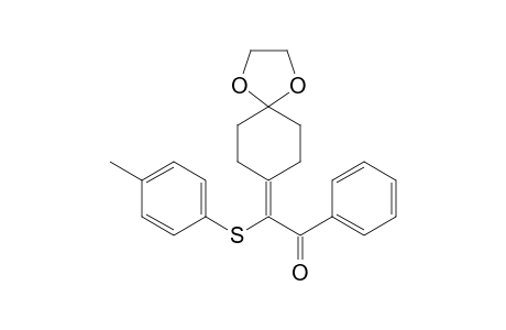 2-(1,4-dioxaspiro[4.5]dec-8-ylidene)-1-phenyl-2-(p-tolylsulfanyl)ethanone