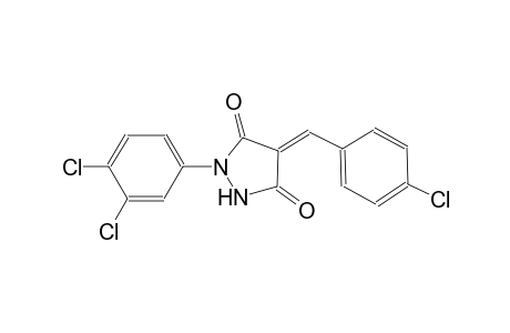 (4E)-4-(4-chlorobenzylidene)-1-(3,4-dichlorophenyl)-3,5-pyrazolidinedione