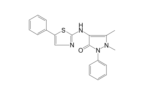 1,5-Dimethyl-2-phenyl-4-(5-phenyl-thiazol-2-ylamino)-1,2-dihydro-pyrazol-3-one