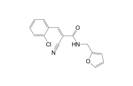 (E)-3-(2-chlorophenyl)-2-cyano-N-(2-furanylmethyl)-2-propenamide