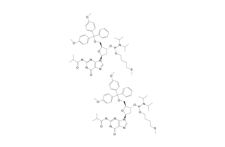 N-(2)-BENZOYL-5'-O-(4,4'-DIMETHOXYTRITYL)-3'-O-[(N,N-DIISOPROPYLAMINO)-(4-METHYLTHIO-1-BUTYLOXY)]-PHOSPHINYL-2'-DEOXYGUANOSINE