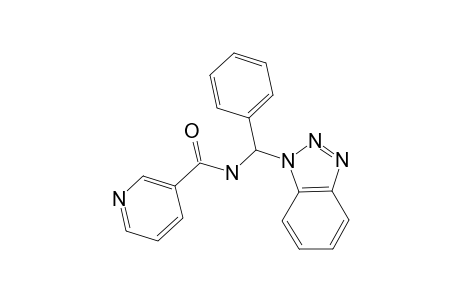 N-(1H-Benzotriazol-1-ylphenylmethyl)-3-pyridinecarboxamide