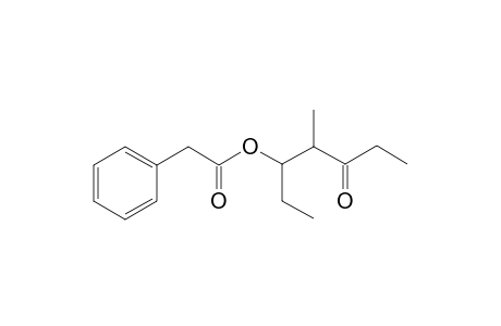 (1RS,2SR)-1-Ethyl-2-methyl-3-oxopentyl 2-phenylacetate