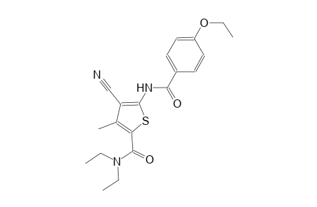 4-cyano-5-[(4-ethoxybenzoyl)amino]-N,N-diethyl-3-methyl-2-thiophenecarboxamide