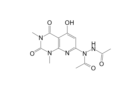 Pyrido[2,3-d]pyrimidine-2,4(1H,3H)-dione, 7-(N1,N2-diacetylhydrazino)-5-hydroxy-1,3-dimethyl-
