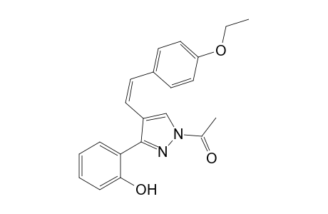 (Z)-1-Acetyl-3-(2'-hydroxyphenyl)-4-(4"-ethoxystyryl)-1H-pyrazole