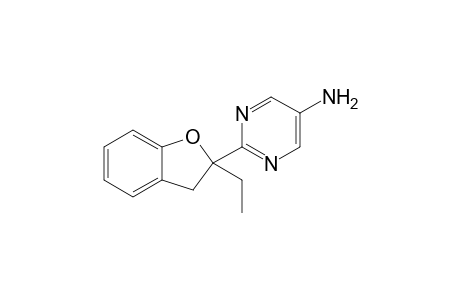 2-(2,3-Dihydro-2-ethylbenzo[b]furan-2-yl)-5-aminopyrimidine