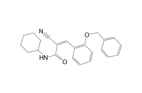 (2Z)-3-[2-(benzyloxy)phenyl]-2-cyano-N-cyclohexyl-2-propenamide