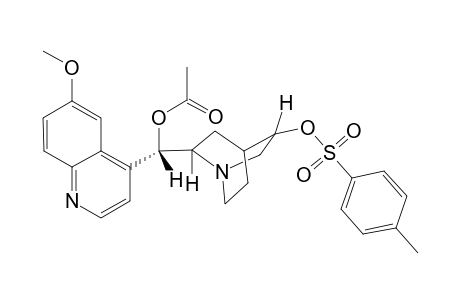 Endo-(3S,8R,9S)-9-acetoxy-6'-methoxy-3-tosyloxyrubane