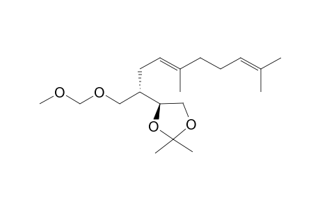 2-[(4S*)-2,2-Dimethyl-1,3-dioxolan-4-yl]-1-[(methoxymethoxy)methyl]-5,9-dimethyl-4,8-decadiene