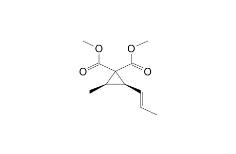 dimethyl (2R,3S)-2-methyl-3-[(E)-prop-1-enyl]cyclopropane-1,1-dicarboxylate