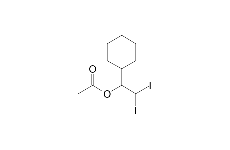 Acetic acid (1-cyclohexyl-2,2-diiodo-ethyl) ester