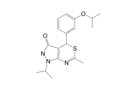 4-(3-Isopropoxyphenyl)-1-isopropyl-6-methyl-2H,4H-pyrazolo[3,4-D][1,3]thiazin-3-one