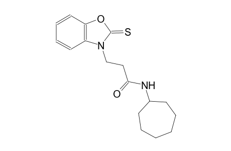 3-benzoxazolepropanamide, N-cycloheptyl-2,3-dihydro-2-thioxo-