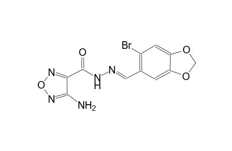 4-Amino-N'-[(6-bromo-1,3-benzodioxol-5-yl)methylidene]-1,2,5-oxadiazole-3-carbohydrazide