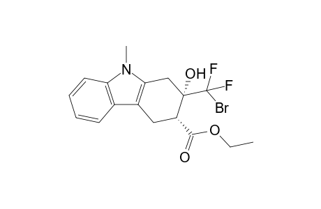 (2S,3R)-Ethyl 2-hydroxy-9-methyl-2-(bromodifluoromethyl)-2,3,4,9-tetrahydro-1H-carbazole-3-carboxylate