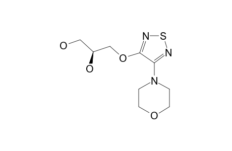 (S)-3-[4-(N-MORPHOLINO)-1,2,5-THIADIAZOLYLOXY]-PROPANE-1,2-DIOL