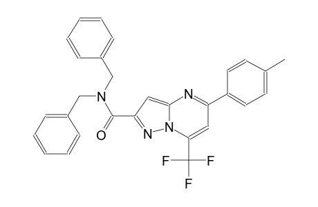 N,N-dibenzyl-5-(4-methylphenyl)-7-(trifluoromethyl)pyrazolo[1,5-a]pyrimidine-2-carboxamide