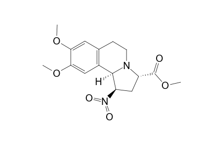Methyl 8,9-dimethoxy-1,2,3,5,6,10b-hexahydro-1-nitropyrrolio[2,1-a]isoquinoline-3-carboxylate