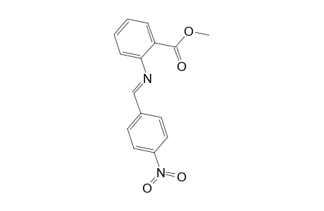Benzoic acid, 2-[[(4-nitrophenyl)methylene]amino]-, methyl ester