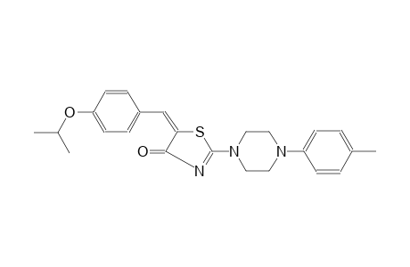 4(5H)-thiazolone, 5-[[4-(1-methylethoxy)phenyl]methylene]-2-[4-(4-methylphenyl)-1-piperazinyl]-, (5E)-